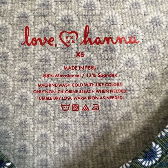 Hanna Andersson Love Hanna Women's XS Sleeveless Maxi Dress Blue Floral Y21 - Picture 4 of 4